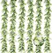 6FT Eucalyptus Garland with Flowers, 6 Pack Artificial Greenery Garland
